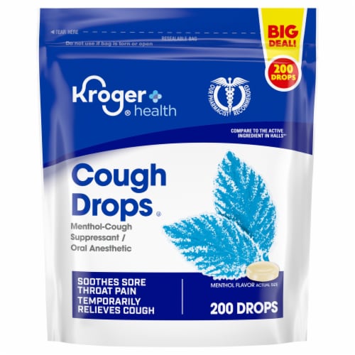 Kroger® Menthol Cough Drop Perspective: front