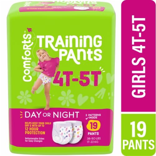 Comforts™ For Toddler Day & Night Training Pants Girls 4T-5T (37+