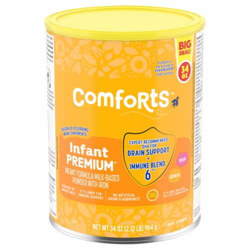 Comforts™ Infant Premium Milk Based Formula Perspective: front
