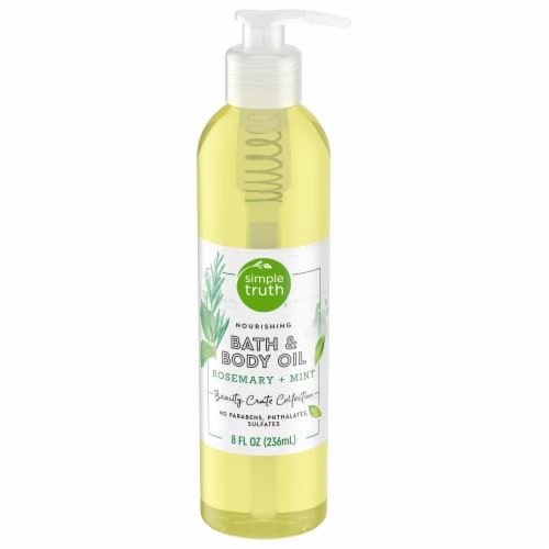 Simple Truth Rosemary Mint Body Oil Perspective: front