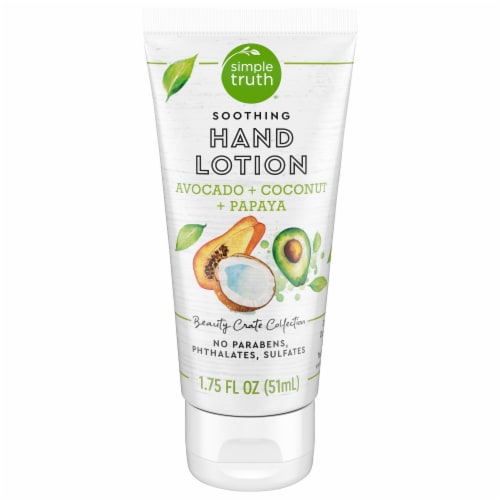 Simple Truth® Avocado + Coconut + Papaya Soothing Hand Lotion Perspective: front