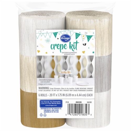 Kroger® Metallic Crepe Paper Kit Perspective: front