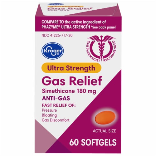 Kroger® Ultra Strength Gas Relief Softgels Perspective: front