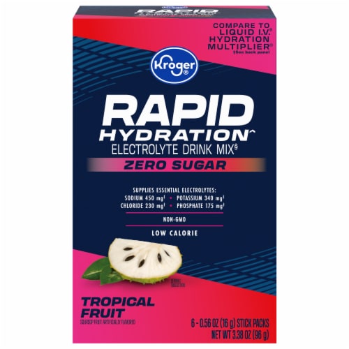 Kroger® Sugar Free Electrolyte Drink Mix Tropical Punch Perspective: front