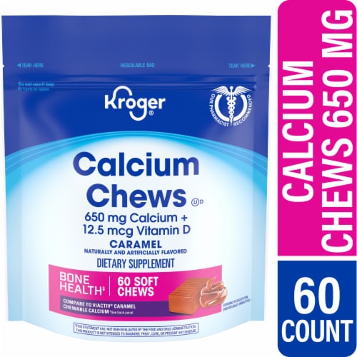 Kroger Caramel Calcium Perspective: front