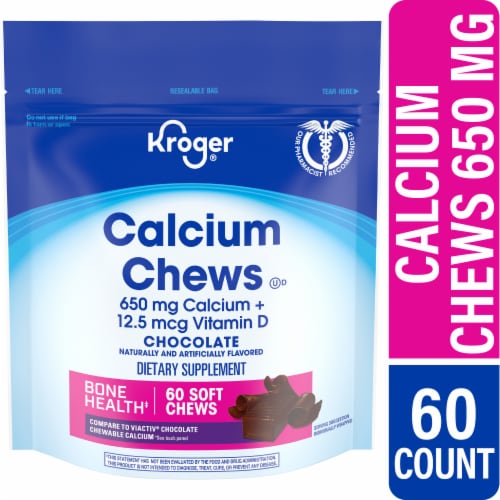 Kroger® Chocolate Calcium Chews Perspective: front