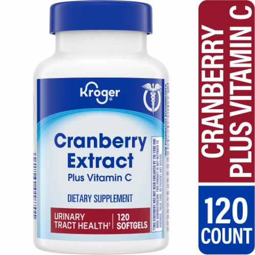 Kroger® Cranberry Extract plus Vitamin C 4200mg Perspective: front