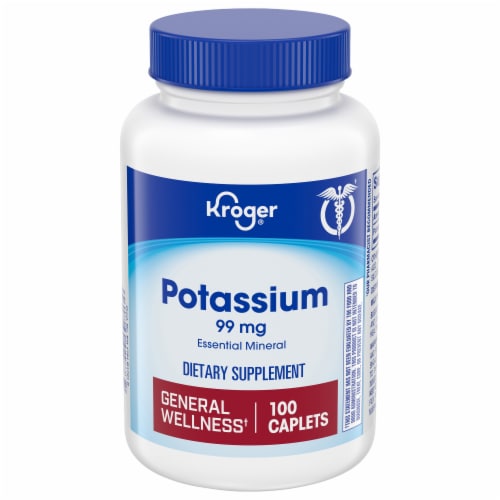 Kroger® Potassium Gluconate Tablets 550mg Perspective: front