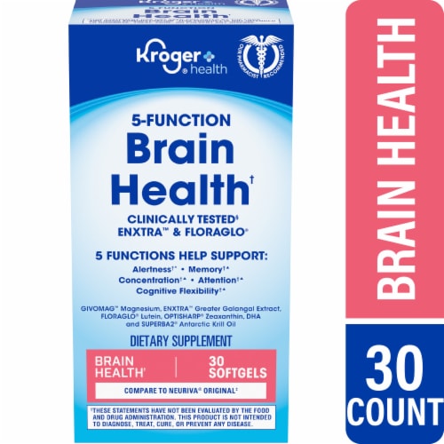 Kroger® 5-Function Brain Health Softgels Perspective: front
