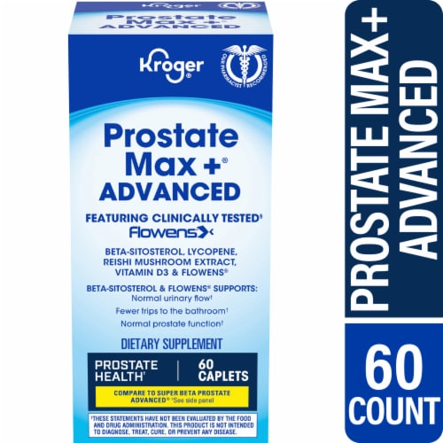 Kroger® Advanced Prostate Max+® Dietary Supplement Perspective: front