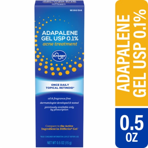 Kroger® Adapalene Acne Gel Spot Treatment + Topical Retinoid Formula Perspective: front