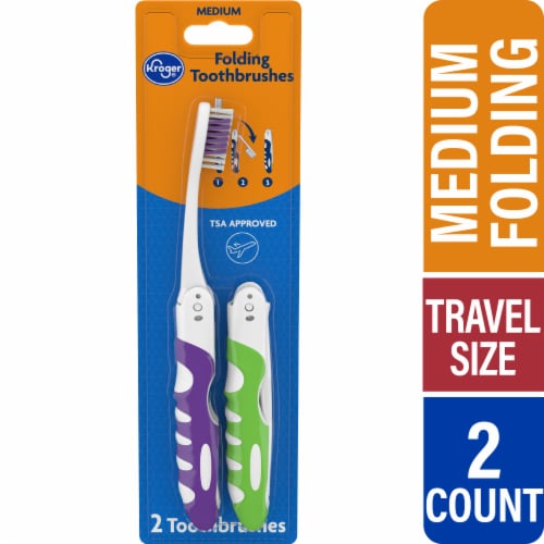 Kroger® Foldable Toothbrush Perspective: front