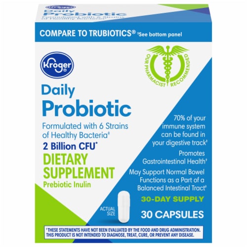 Kroger® Daily Probiotic Capsules Perspective: front
