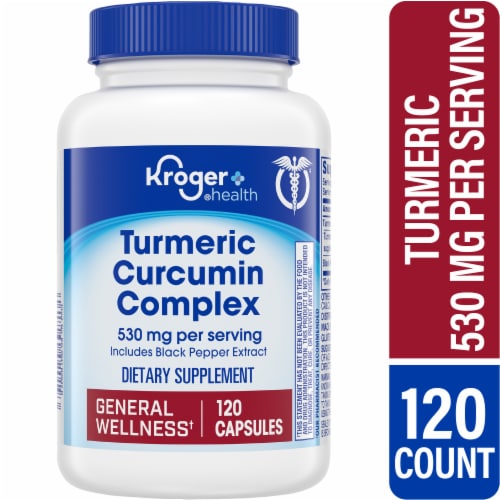 Kroger® Turmeric Curcumin Complex Capsules 530mg Perspective: front