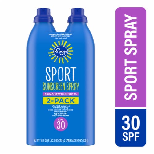Kroger® Sport Sunscreen Spray SPF 30 Perspective: front