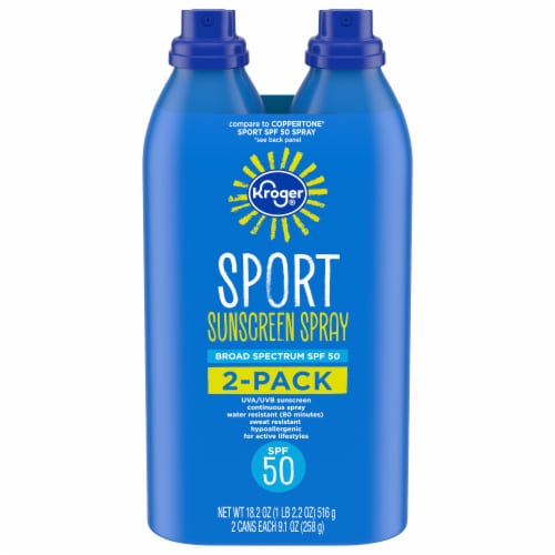 Kroger® Sport Sunscreen Spray SPF 50 Perspective: front