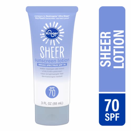 Kroger® SPF 70 Sheer Sunscreen, 3 fl oz - Kroger