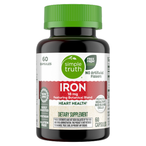Simple Truth® Whole Food Sourced Chelated Iron Perspective: front