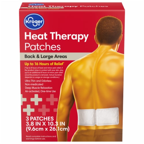 Kroger® Back & Large Areas Heat Therapy Patches Perspective: front
