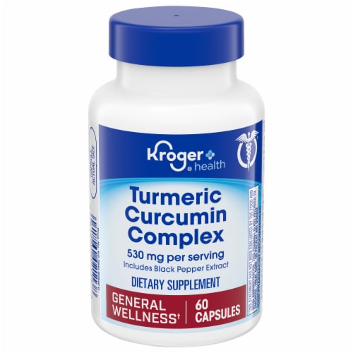 Kroger® Turmeric Curcumin Complex Capsules 530mg Perspective: front