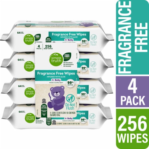 Simple Truth® Fragrance Free Baby Wipes Perspective: front