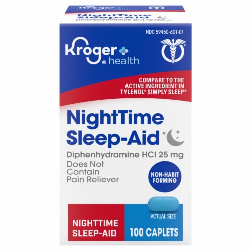 Kroger® Sleep Aid Caplets Perspective: front