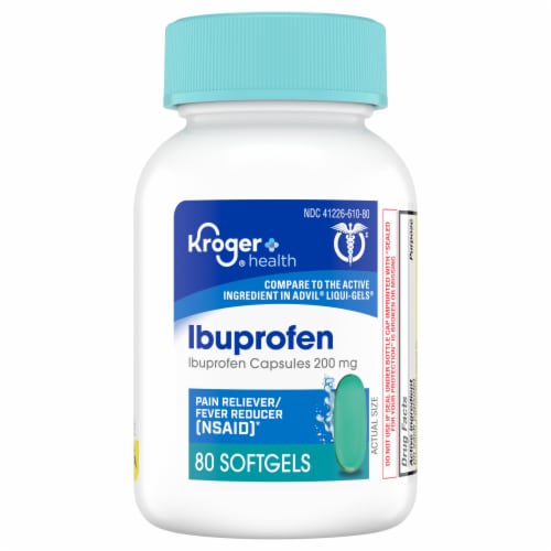 Kroger® Health Ibuprofen 200 mg Softgels Perspective: front