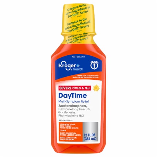 Kroger® Health Daytime Severe Cold & Flu Relief Liquid Perspective: front