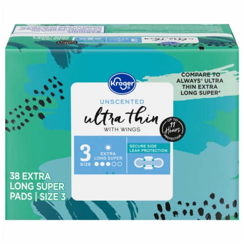 Kroger® Ultra Thin Pads Extra Large Perspective: front