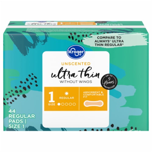 Kroger® Ultra Thin without Wings Regular Size 1 Unscented Perspective: front