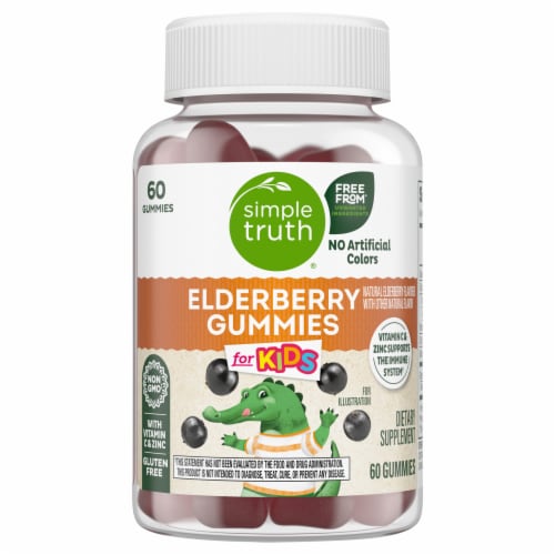 Simple Truth® Elderberry Gummies For Kids Perspective: front
