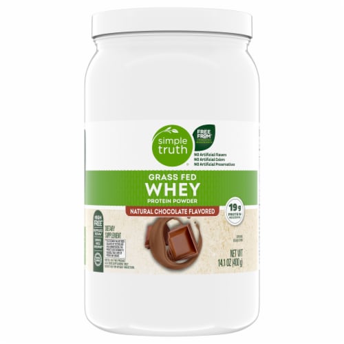Simple Truth® Grass Fed Whey Protein Powder - Chocolate Perspective: front