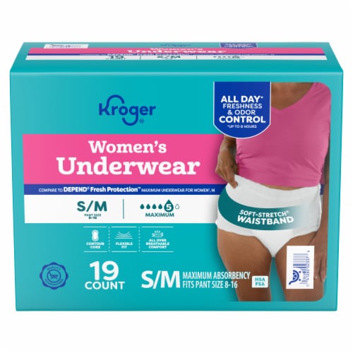 Kroger® Women's Maximum Absorbency Underwear - SM/MD Perspective: front