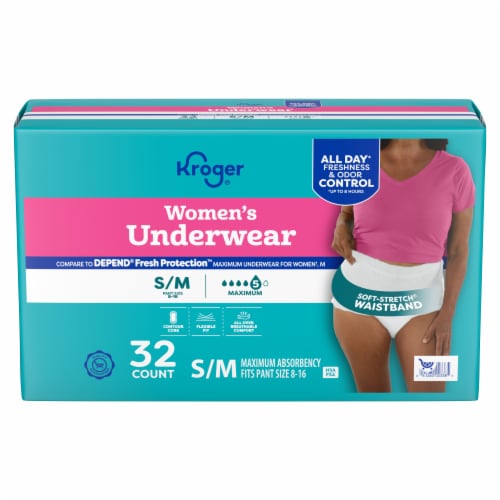 Kroger® Women's Maximum Absorbency Underwear - SM/MD Perspective: front