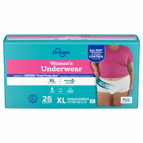 Kroger® Women Maximum Absorbency Underwear Perspective: front