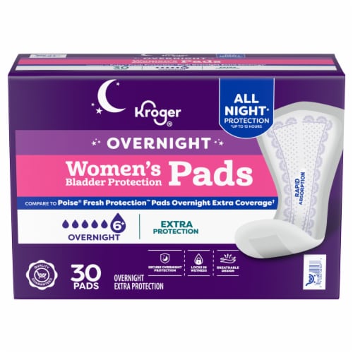 Kroger® Women's Overnight Bladder Protection Pads Perspective: front