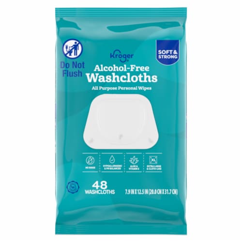 Kroger® Adult Personal Wash Cloths Perspective: front