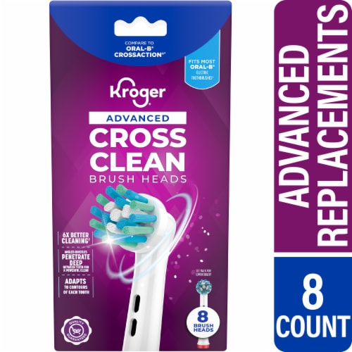 Kroger® Advanced Cross Clean Brush Heads Perspective: front