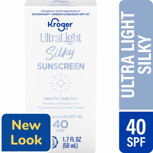 Kroger® Silky Sunscreen Lotion SPF 40 Ultralight Perspective: front