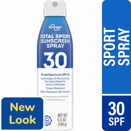 Kroger® Total Sport Sunscreen Spray SPF 30 Perspective: front