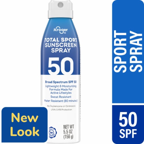 Kroger® Total Sport Sunscreen Spray SPF 50 Perspective: front