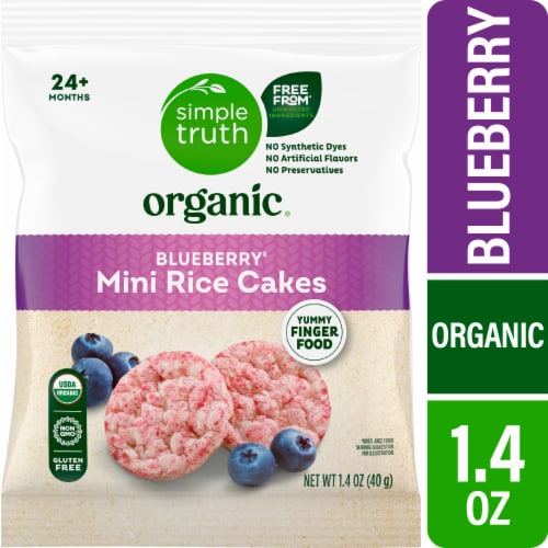 Simple Truth Organic® Mini Blueberry Rice Cakes Perspective: front