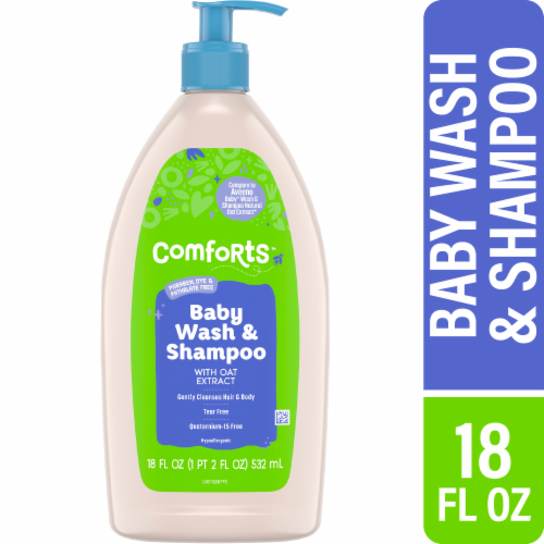 Comforts™ Baby Wash & Shampoo with Oat Extract Perspective: front