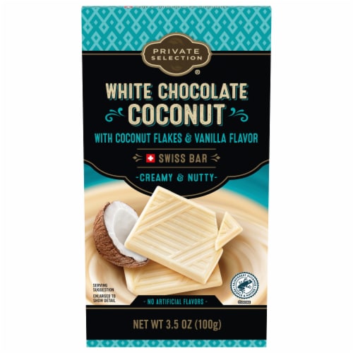 Private Selection®  White Chocolate Coconut Swiss Bar Perspective: front