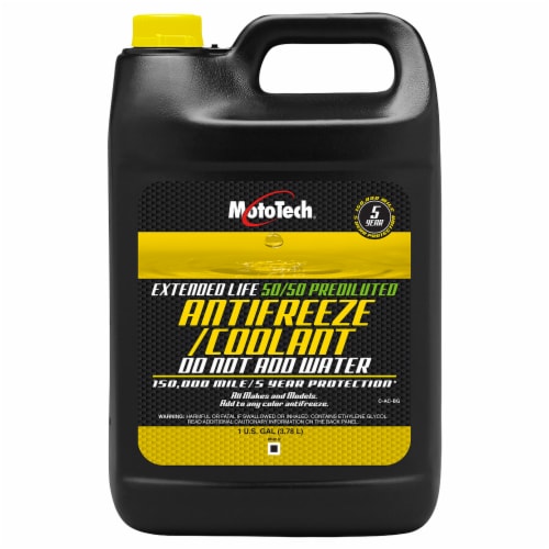 Moto Tech® 50/50 Prediluted Antifreeze Coolant Perspective: front