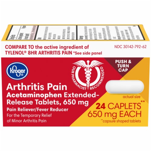 Kroger® Extended-Release Arthritis Pain Relief Caplets Perspective: front