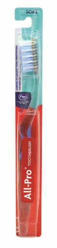 Kroger® All Pro Soft Toothbrush Perspective: front