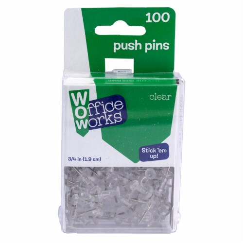 shopaztecs - Clear Push Pins 100 Ct