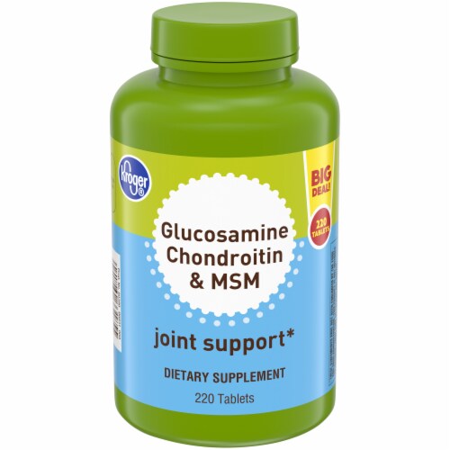 Kroger® Glucosamine Chondroitin & MSM Tablets Perspective: front