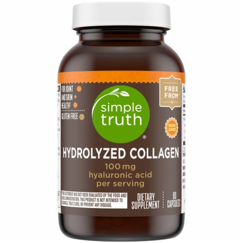 Simple Truth® 100 mg Hydrolyzed Collagen Capsules Perspective: front